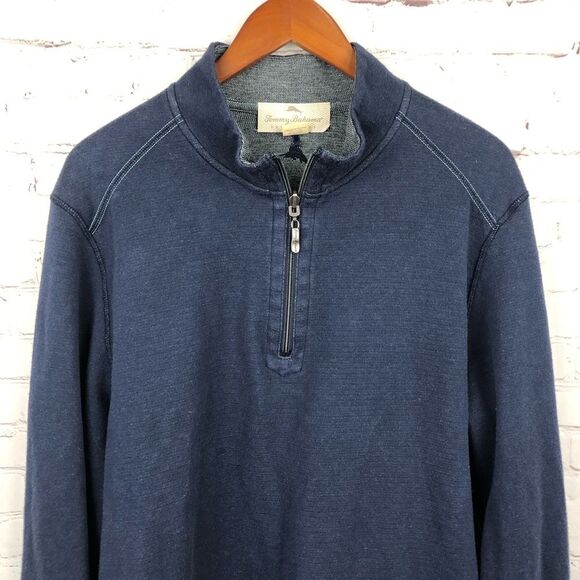 Tommy Bahama Other - Tommy Bahama Blue Gray Reversible Sweater Men's Sz XL